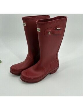 Red Hunter Rain Boots Women’s Size 4